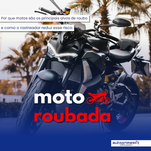 Por que motos são os principais alvos de roubo e como o rastreador reduz esse risco 